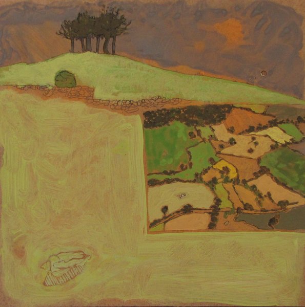 bocage I - 30x30 - tempera